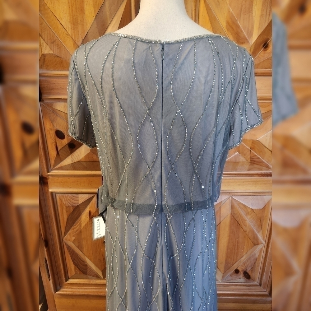 Adrianna Papell Evening Dress Sz 14 - Picture 7 of 11
